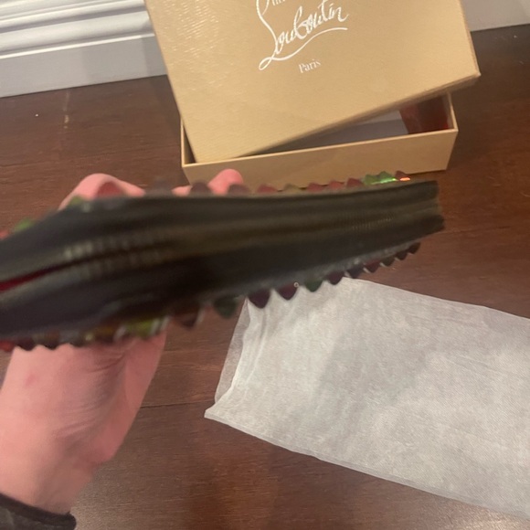 Christian Louboutin Panettone Multicolor Studded Spike Wallet - Picture 5 of 8